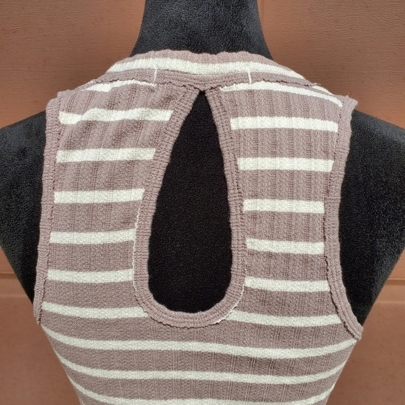 Free People We the Free Women's Fired Up Striped Cut-Out Tank Top Size Small EUC - Picture 11 of 16